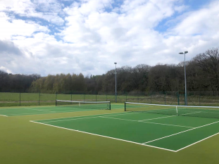 Tennis court made by FieldTurf