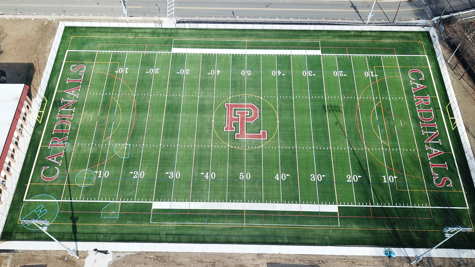 High School Football Field Turf